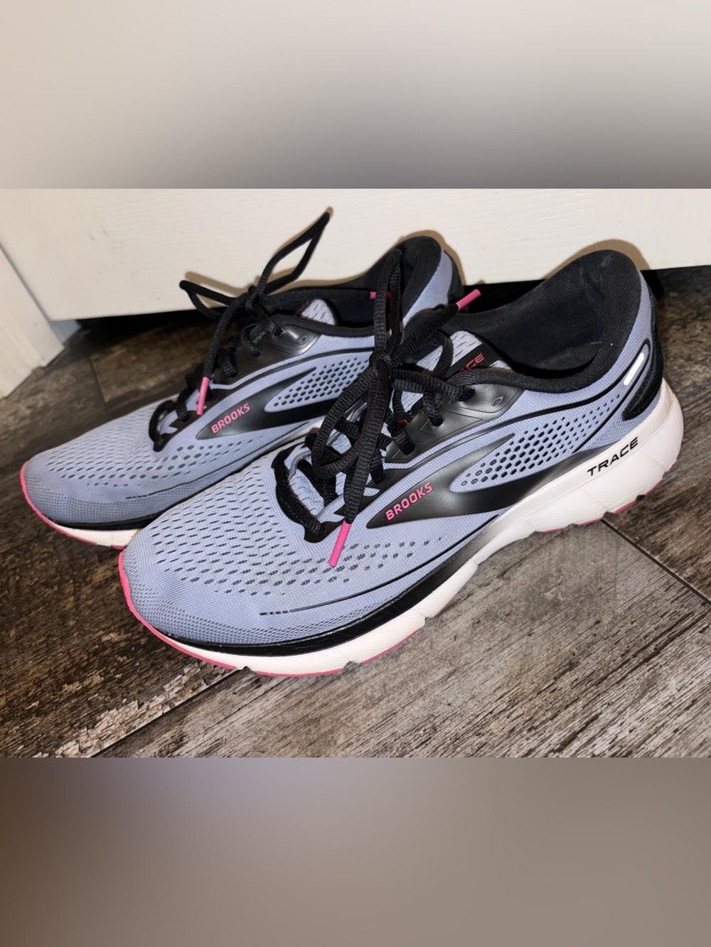 Brooks Women’s Trace Running Shoes - Blue with Pink Accents